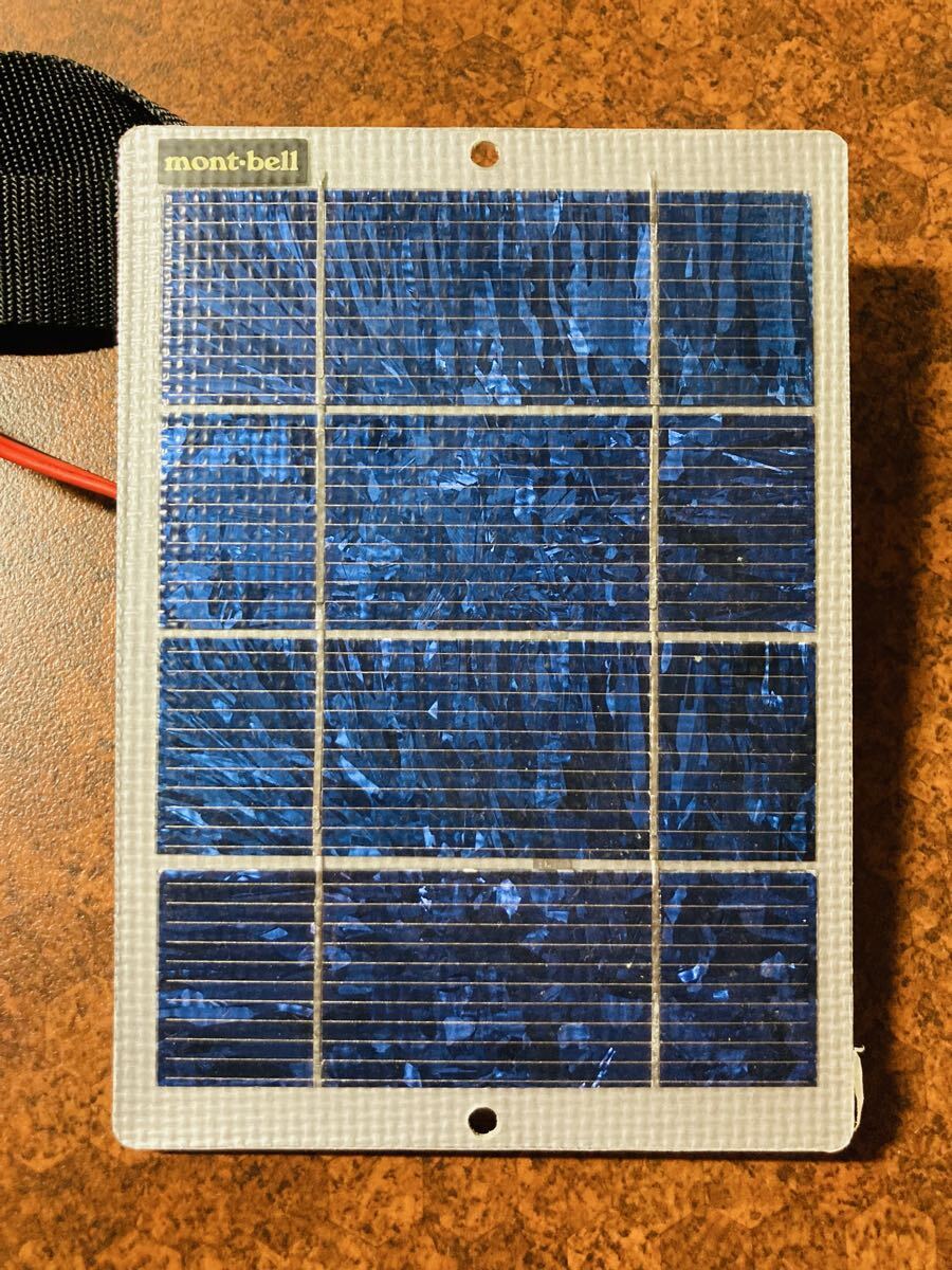 【数回使用/美品】モンベル×京セラ ソーラー充電器 ソーラーチャージャー 太陽光 単3充電池×4本迄充電可能 災害 アウトドア拍卖