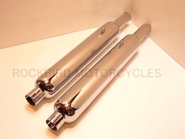 セール 放出在庫限り! BSA A10 キャブトン/葉巻型マフラー 2本1組ペア レストア/カスタムに拍卖