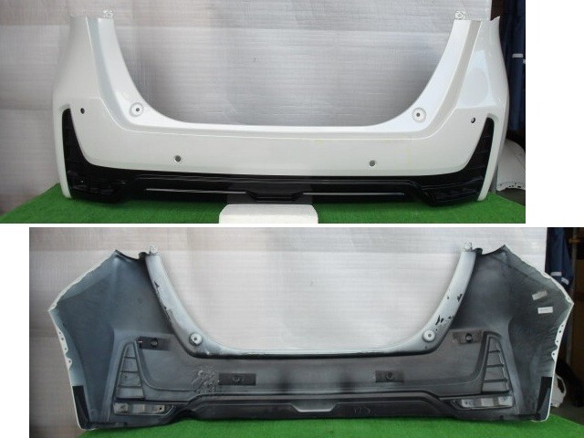 ホンダ/フィット GR1 純正・モデューロ用 リアバンパー センサー穴4ヶ有 No.NH883P【裏刻印No. 71501-TZT-J01-M1】拍卖