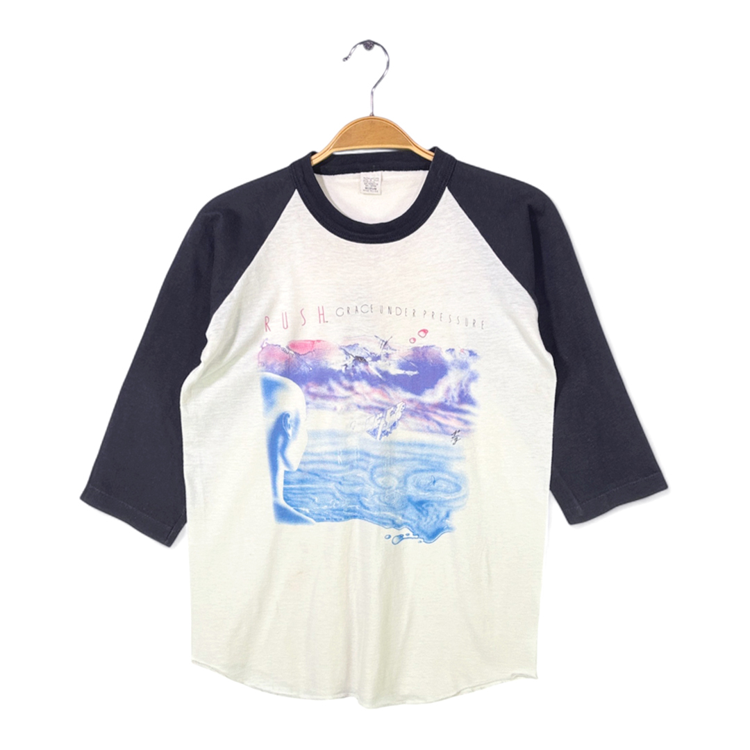 【送料無料】80s ラッシュ USA製 ヴィンテージTシャツ グレースアンダープレッシャー RUSH GRACE UNDER PRESSURE メンズS相当 @AAD1042拍卖