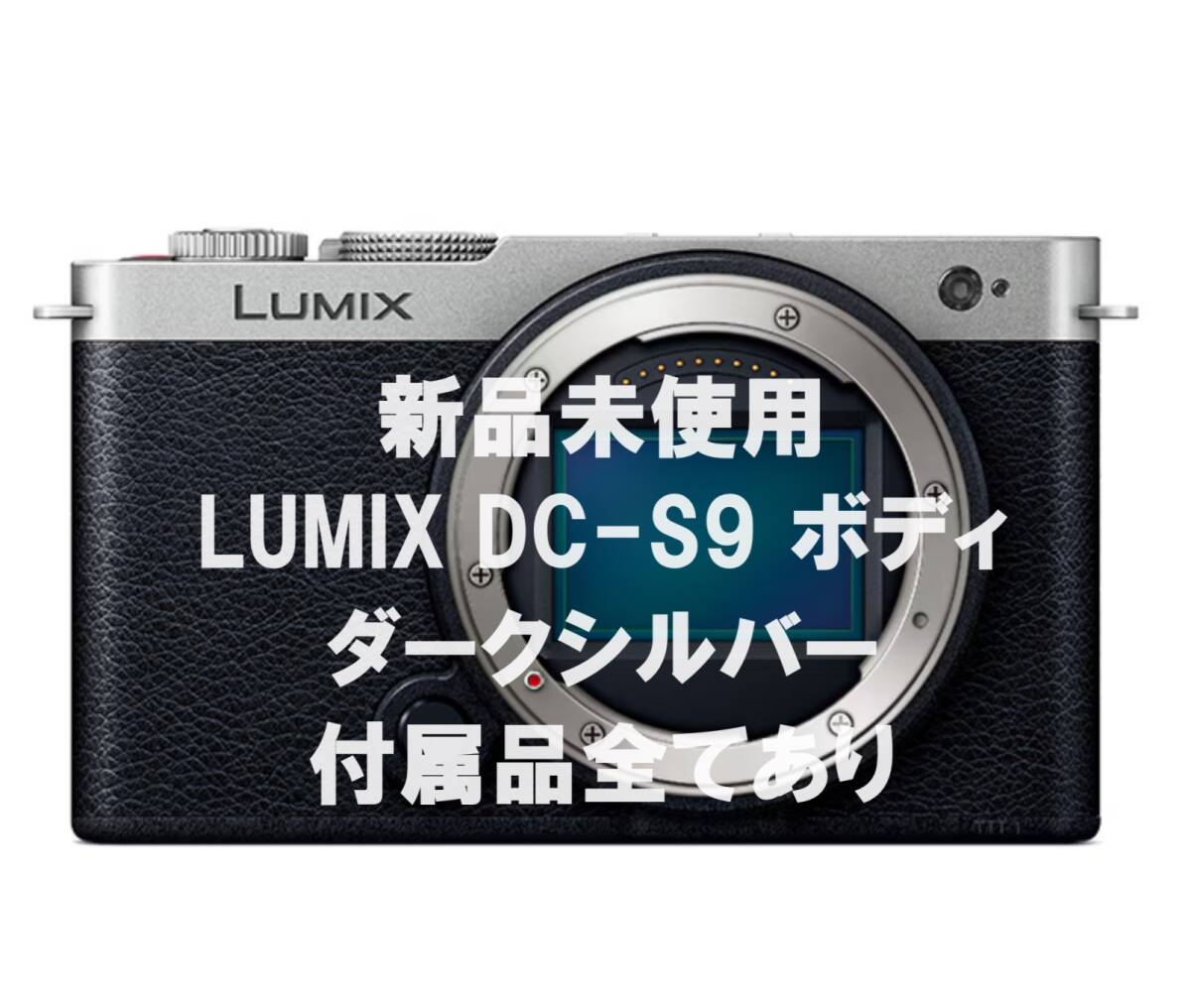 【ヤフーフリマでは168,990円で購入可】【新品】Panasonic パナソニック LUMIX S9 ボディ 保証2026年8月まで残 ダークシルバー拍卖