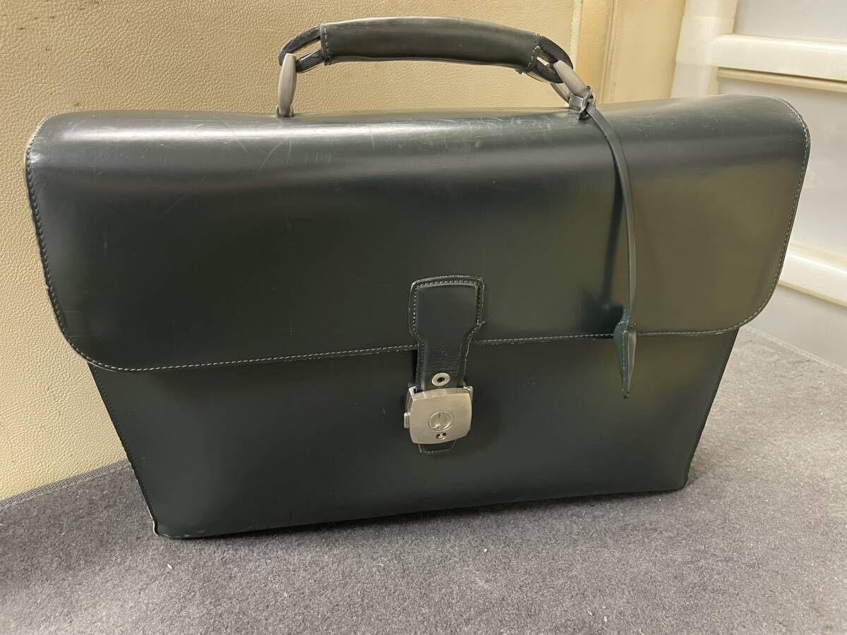 ダンヒル DUNHILL ビジネスバッグ 書類ケース ブリーフケース グリーン 拍卖