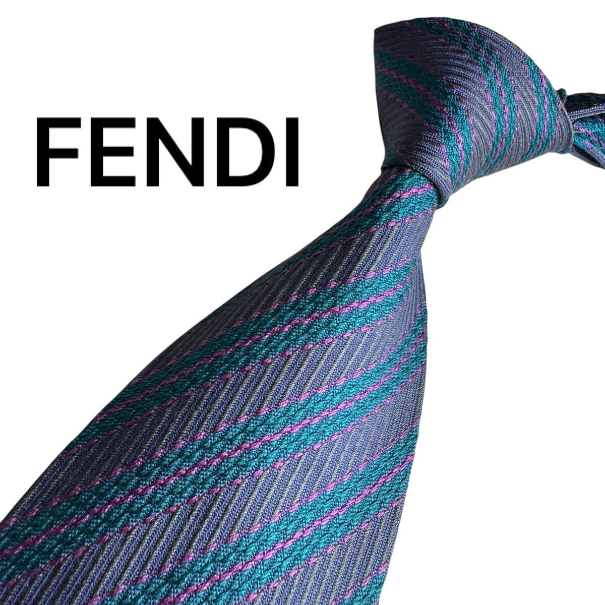 極美品★ FENDI フェンディ ネクタイ スーツ ビジネス 成人式 2196拍卖