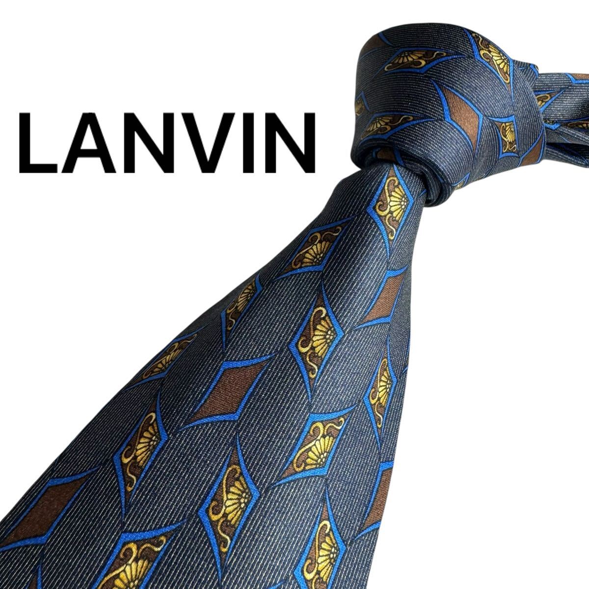 極美品★ LANVIN ランバン ネクタイ スーツ ビジネス 成人式 2231拍卖