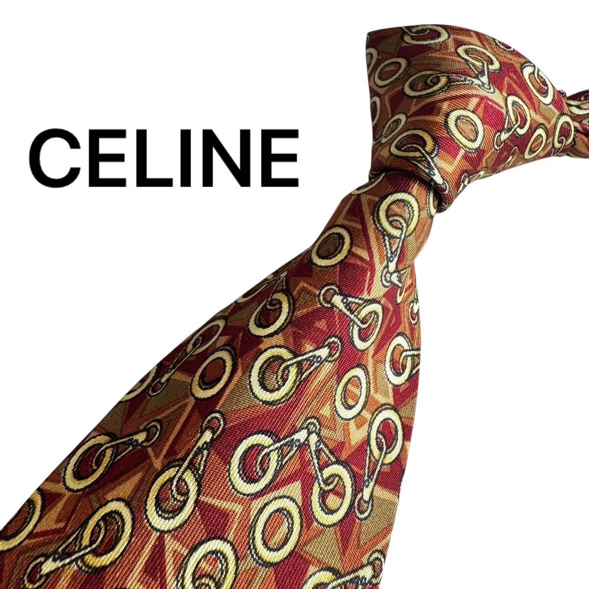 極美品★ CELINE セリーヌ ネクタイ スーツ ビジネス 成人式 2460拍卖