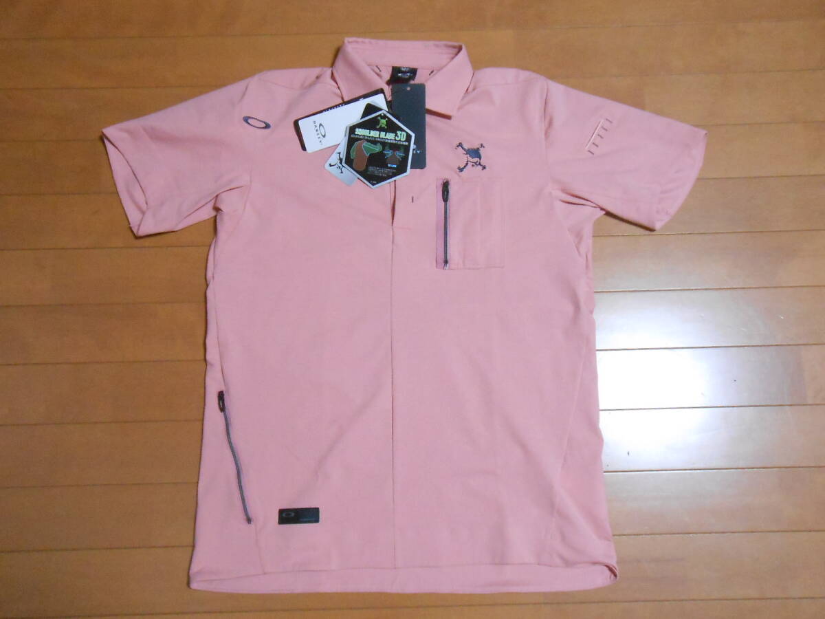 ピンクベージュ オークリー スカル リボルブ ポロシャツ 【新品未使用・タグ付き】拍卖