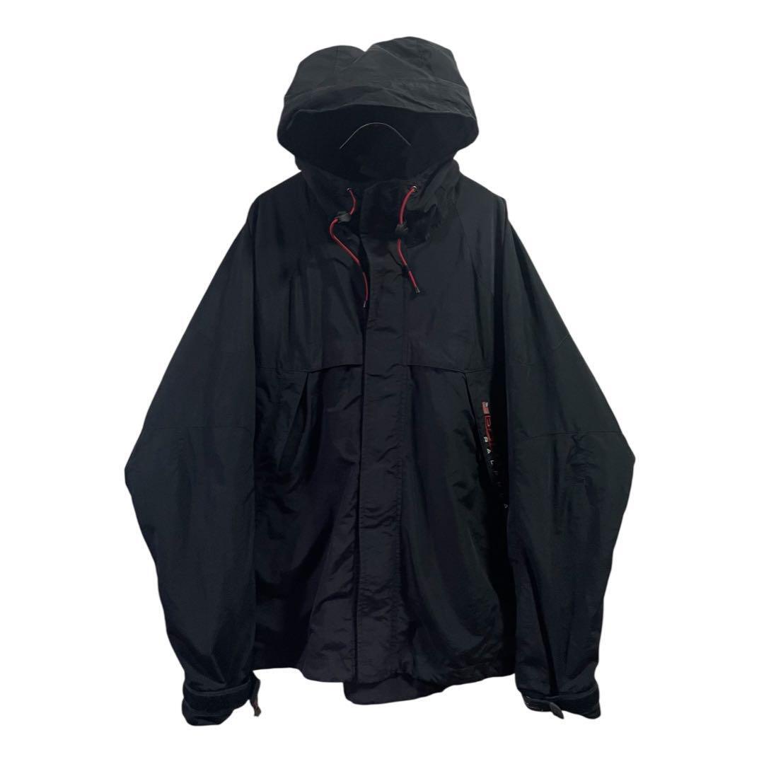 90s polo sports ラルフローレン ナイロンジャケット ブラック L 古着 ビンテージ vintage拍卖