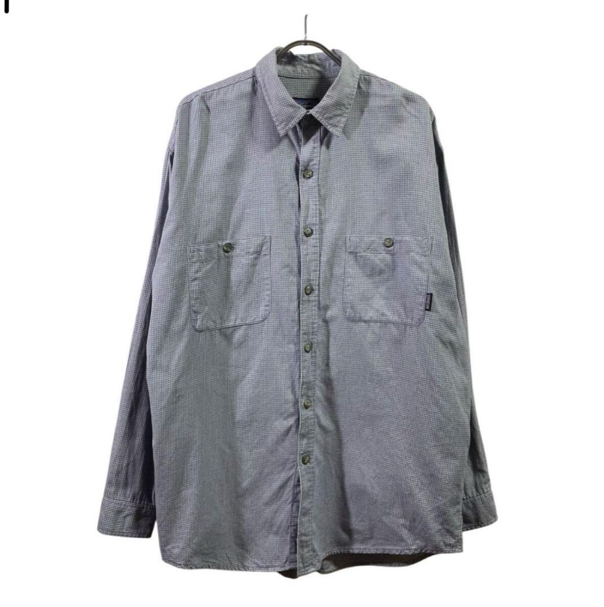 F00 2000s patagonia オーガニックコットンシャツ チェック 古着 ビンテージ vintage拍卖