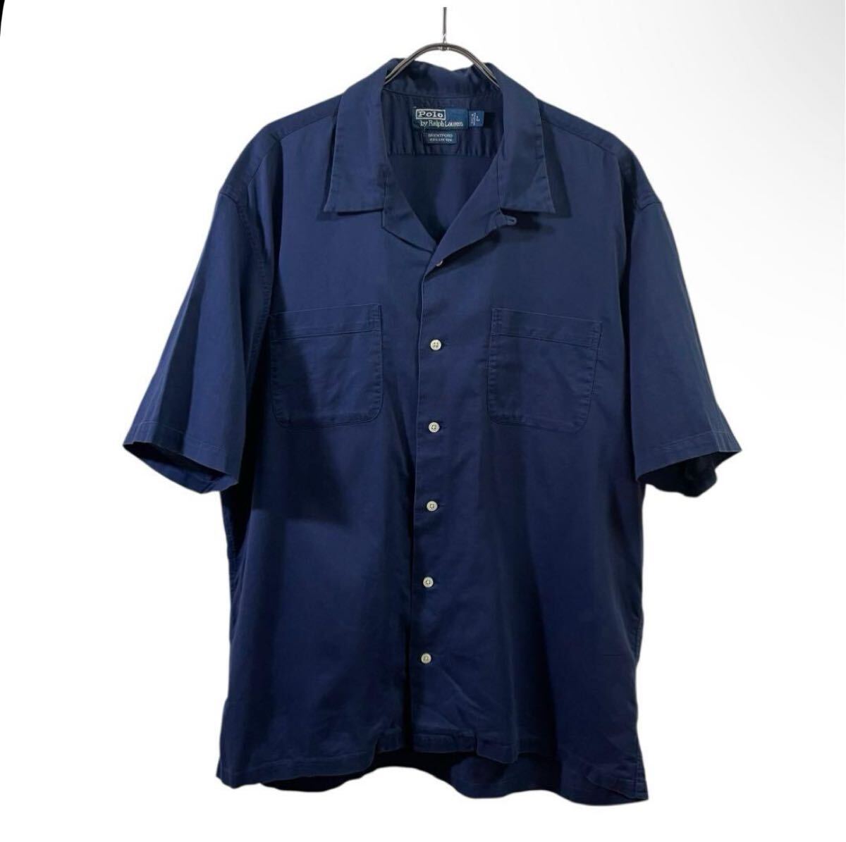 90s ralph lauren 開襟シャツ BRENTFORD L 古着 ビンテージ vintage拍卖