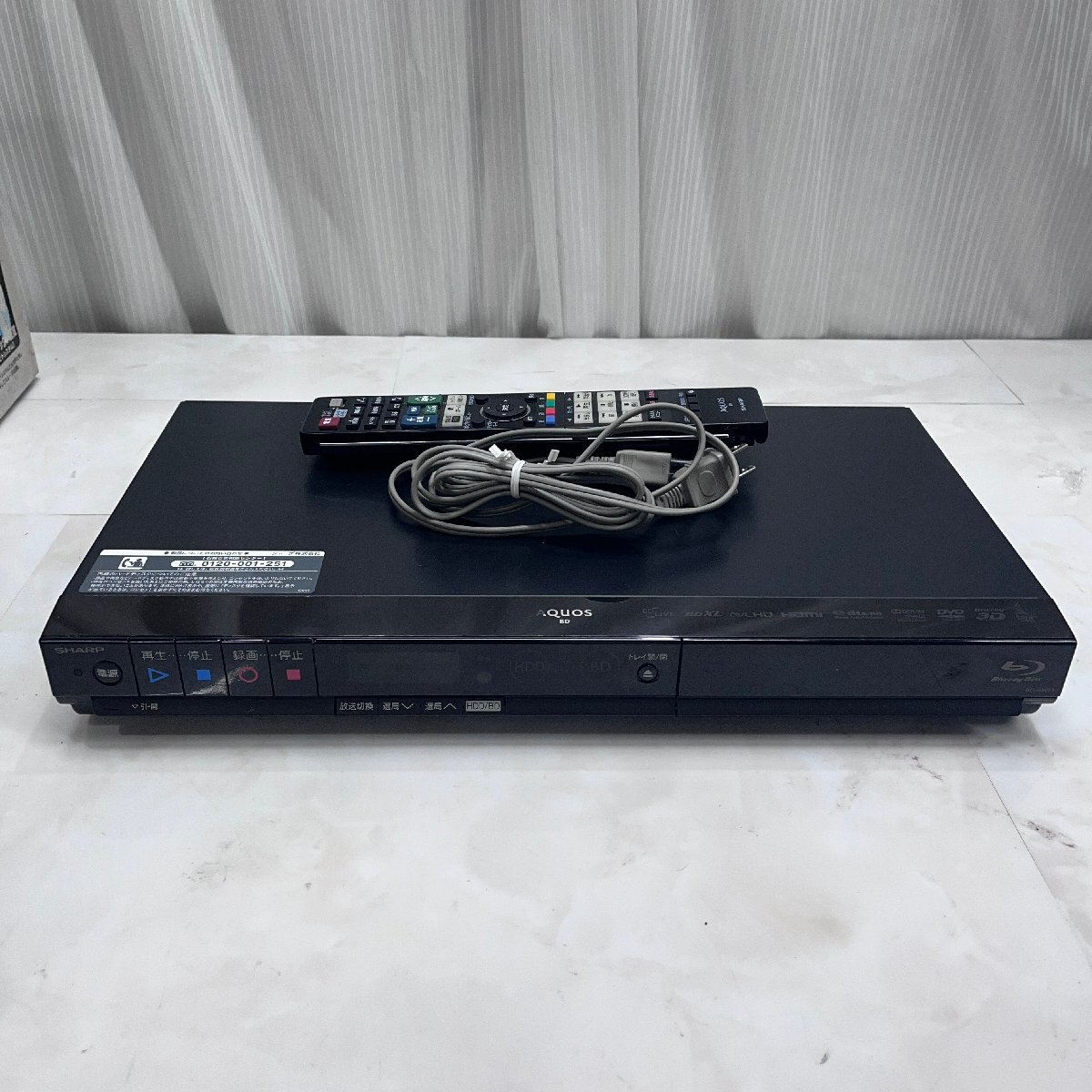 ∞OG∞ 【ジャンク】 SHARP AQUOS ブルーレイレコーダー BD-HW51 通電ok ∞N-250843拍卖