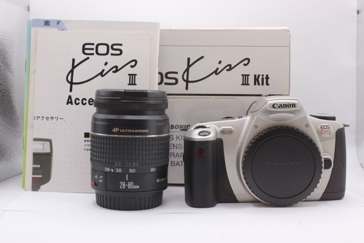 ★良品★キャノン CANON EOS Kiss III / EF 28-80mm F3.5-5.6 V USM 《箱 付き》 #6189 RO2557拍卖