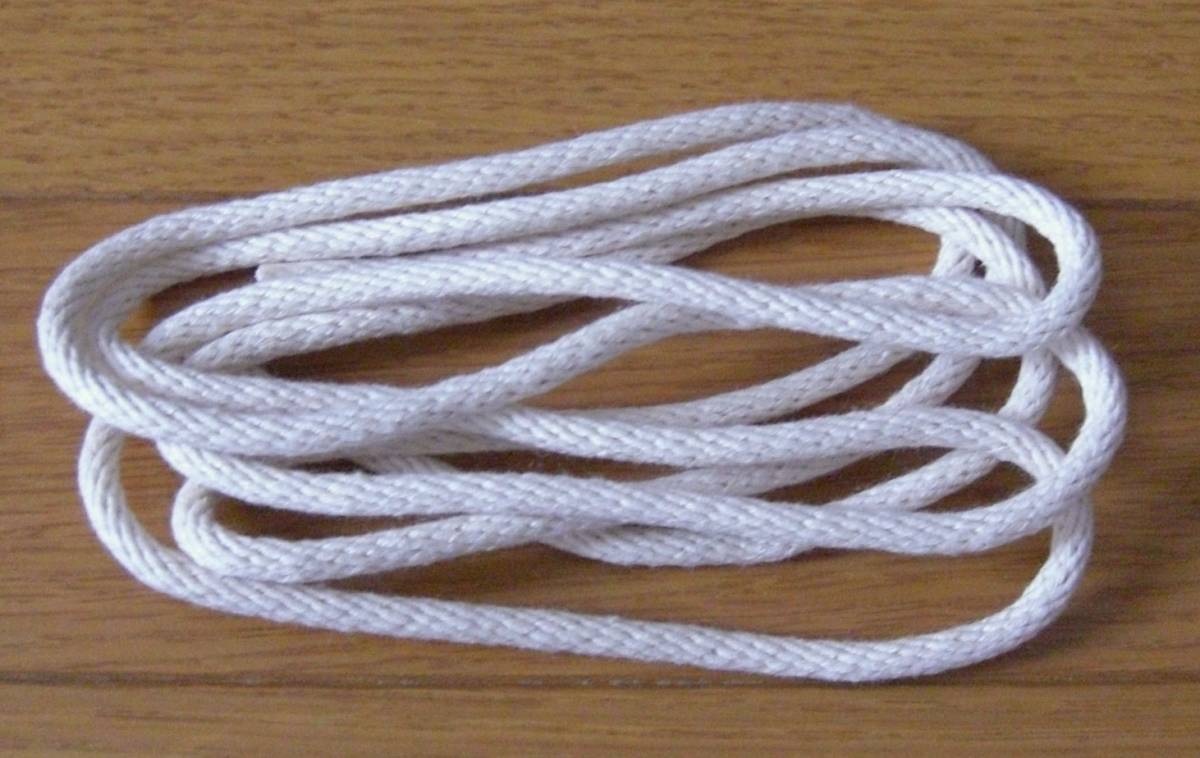 ★5mm巾 丸紐 ナチュラル 生成 約180cm拍卖