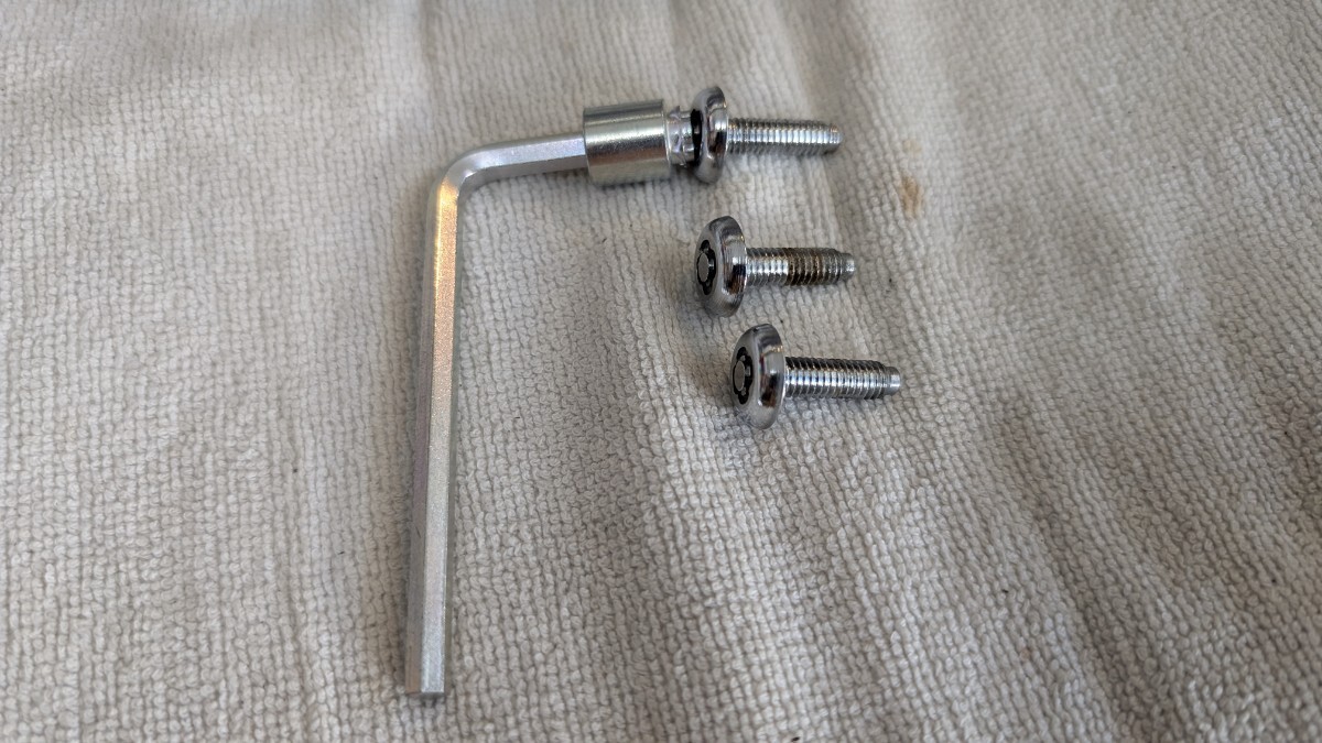 メーカー不明 ライセンスプレート盗難防止用ロックボルトセット拍卖