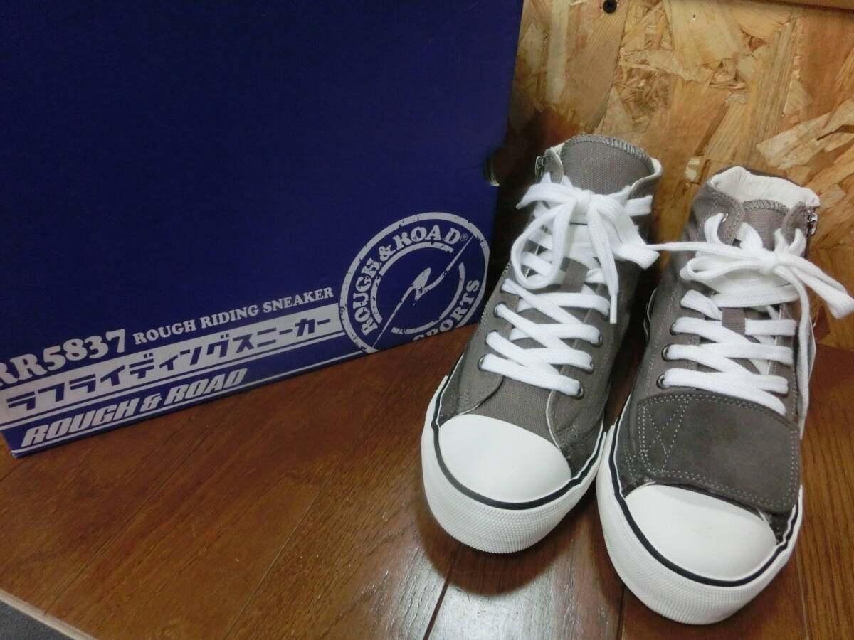Rough&Road ライディングシューズ 新品 23㎝ GRAY RR5837 ラフアンドロード ハイカット バイクシューズ ラフライディングスニーカー拍卖