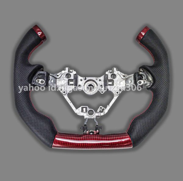 送料無料 リアルカーボン製・パンチングレザー製 トヨタ 86 ZN6後期 スバル BRZ ZC6後期 ZD8 ステアリング1個 色指定可能拍卖