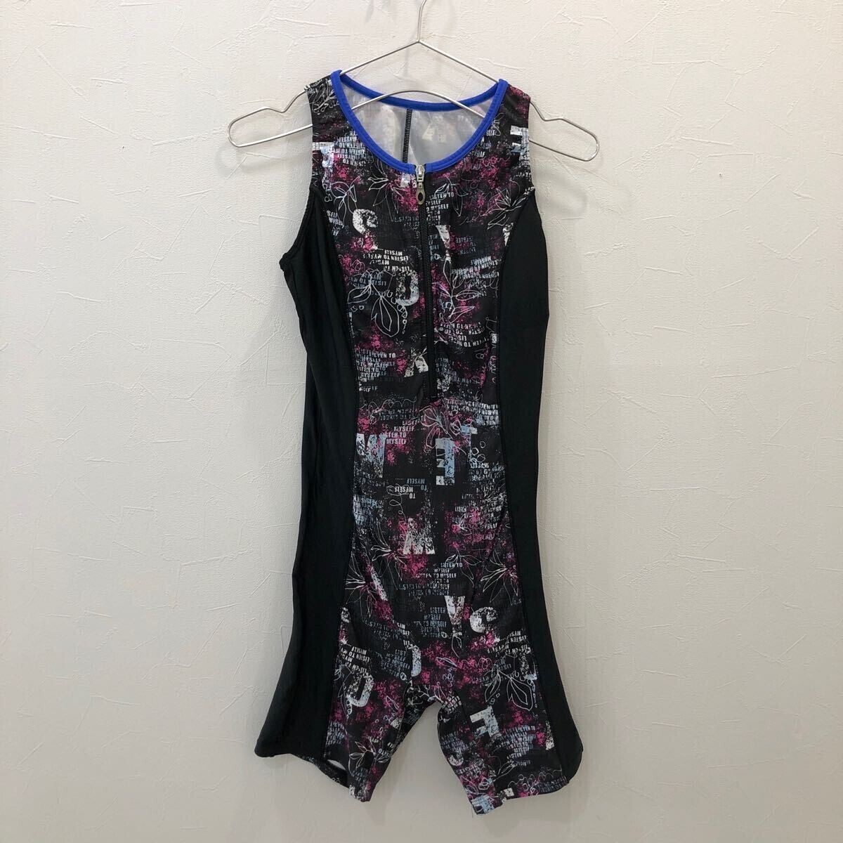 TNZ1513 ミズノ オールインワン ブラック 柄 レディース M クリーニング済み拍卖