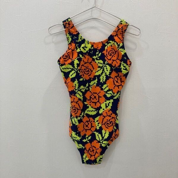 M6 スイムウェア ワンピース ネイビー オレンジ レディース L クリーニング済み拍卖