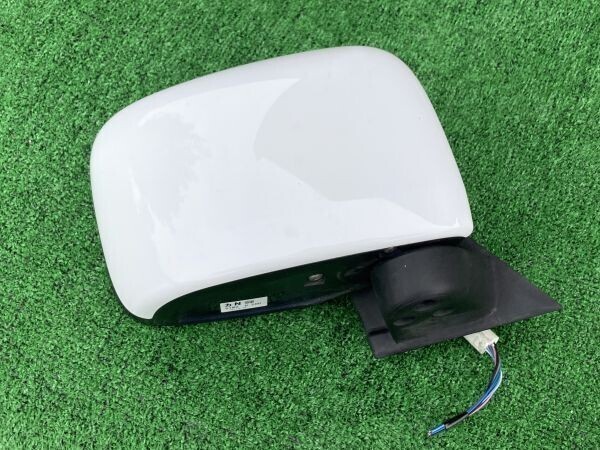 F4 白 MK32S MK42S スペーシア 右 ドアミラー サイドミラー 82M3 26U拍卖