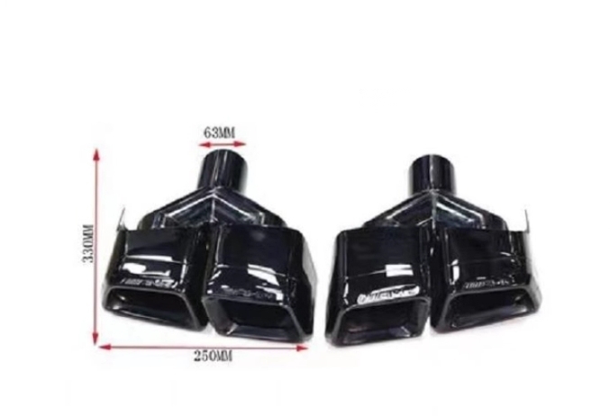 メルセデス ベンツ Eクラス W212 2色選択可能 4本出し マフラーカッター AMGスタイル E63ルック 2個セット拍卖