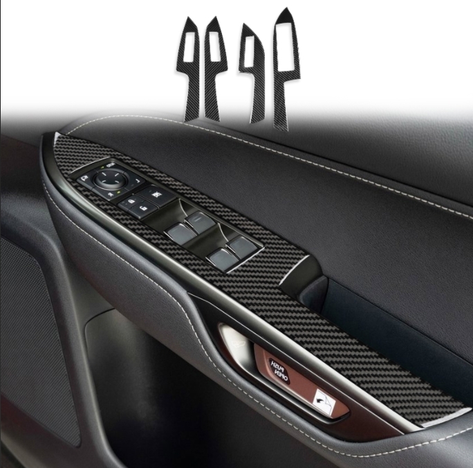 レクサス NX AZ20 NX350h 2021年 - 右ハンドル用 ドアウィンドウ スイッチ ボタンフレーム ステッカー パネル カバー 拍卖