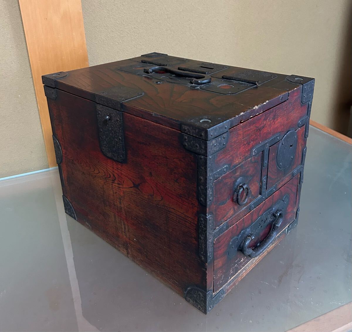 小箪笥 アンティーク 時代箪笥 小引出し拍卖