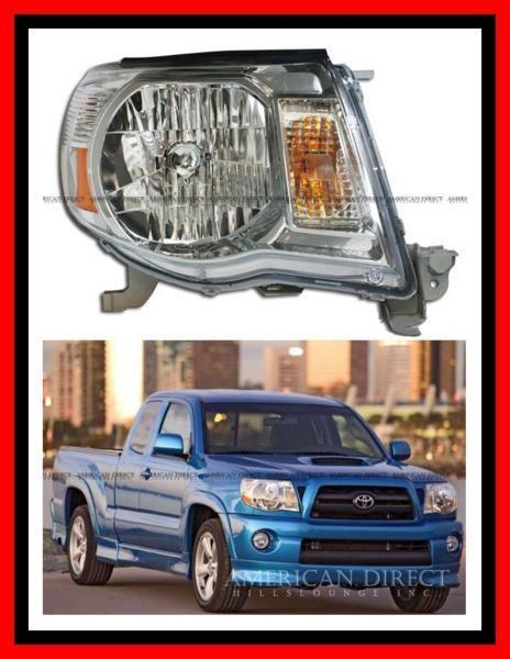 【入手困難/純正タイプ/右側】05-11y US トヨタ タコマ ヘッドライト ヘッドランプ フロント OE H4 バルブ TRD 並行車 修理 交換 ミラー拍卖