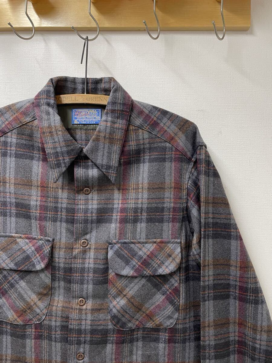 sizeM 70s DEADSTOCK アメリカ製 ペンドルトン ボードシャツ ビンテージ デットストック フラップポケット USA製拍卖