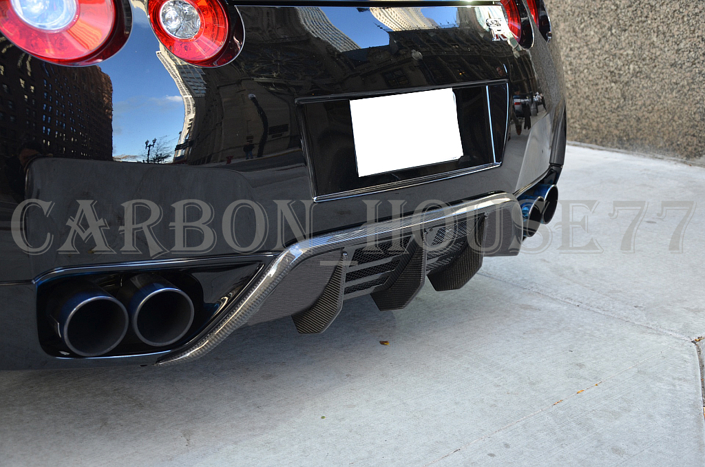 ★NISSAN GT-R GTR R35 リア ディフューザー スポイラー WD型 FRP製 未塗裝 《貼付タイプ》 2008-2016☆拍卖