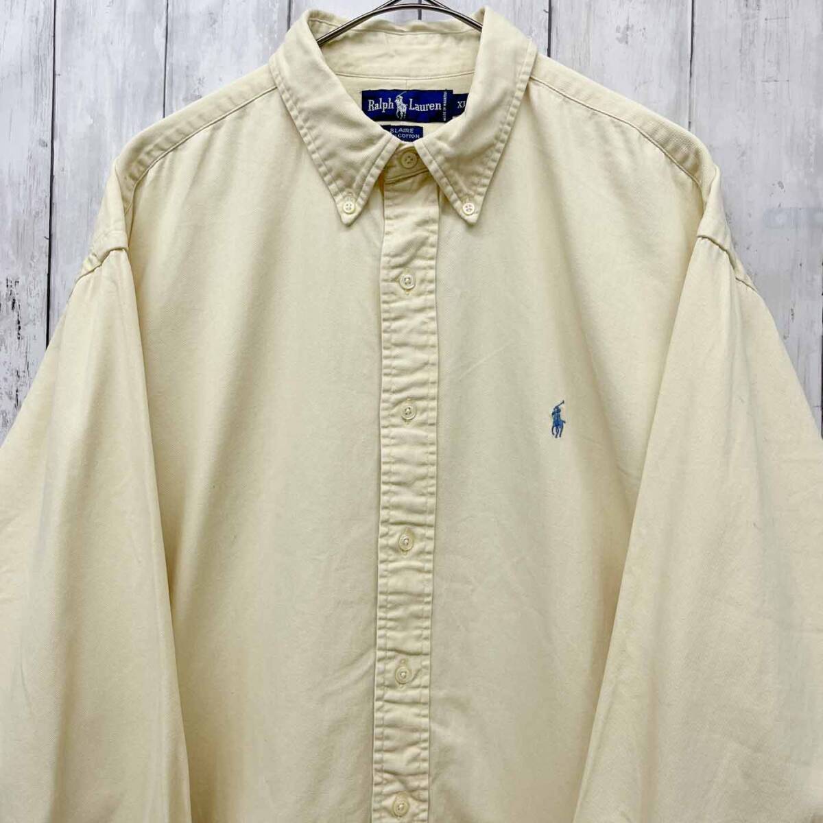 ラルフローレン Ralph Lauren 長袖シャツ メンズ ワンポイント BLAIRE コットン100% XLサイズ 6-428拍卖