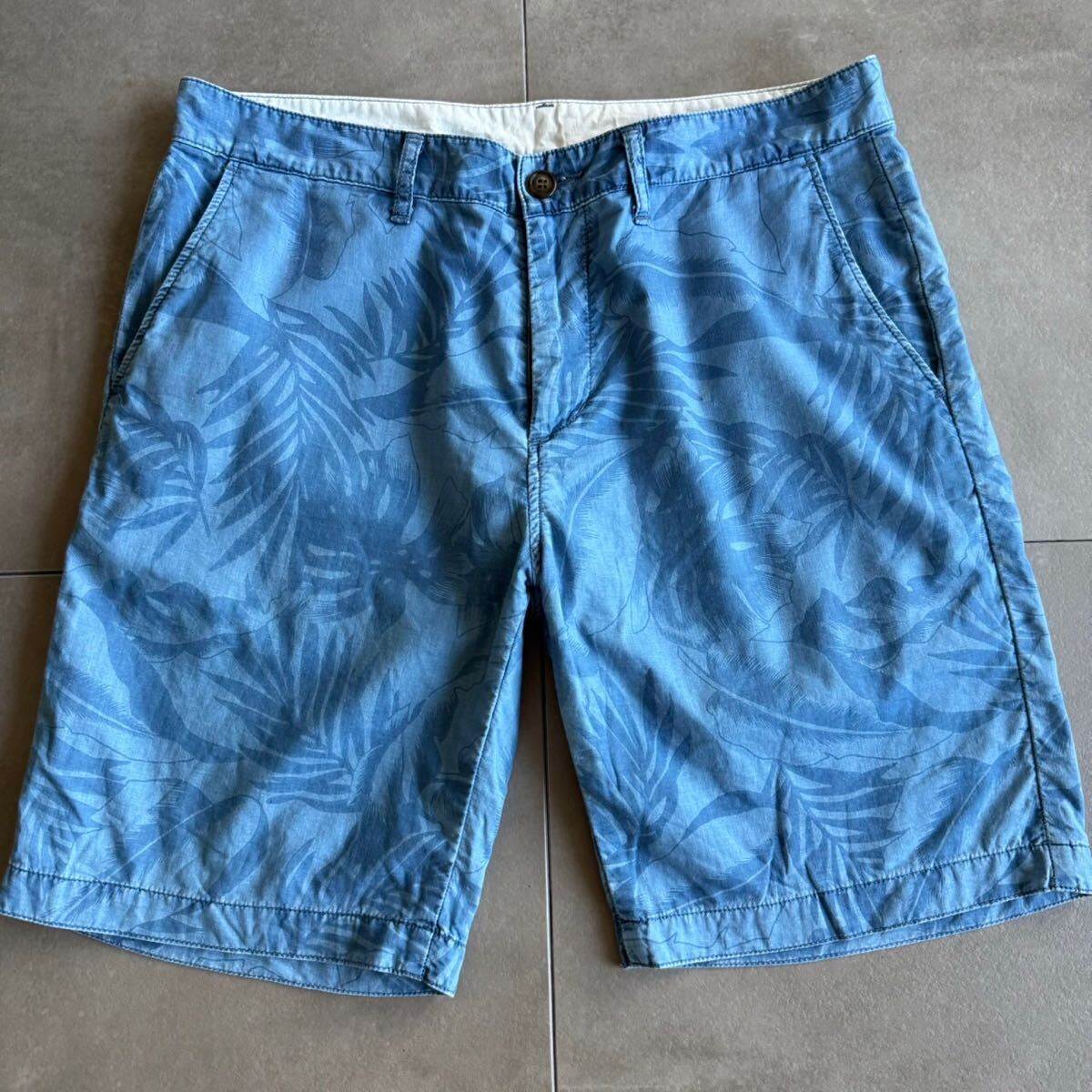 ロンハ—マン リ—フ柄ショ—トパンツ拍卖