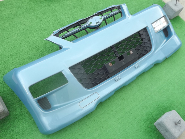 ☆送料安,ブルー,後期★テリオスキッド カスタムJ111G/J131Gフロントバンパー★純正,左フォグランプ,フォグライト,ウインカー,セット青Re:P拍卖