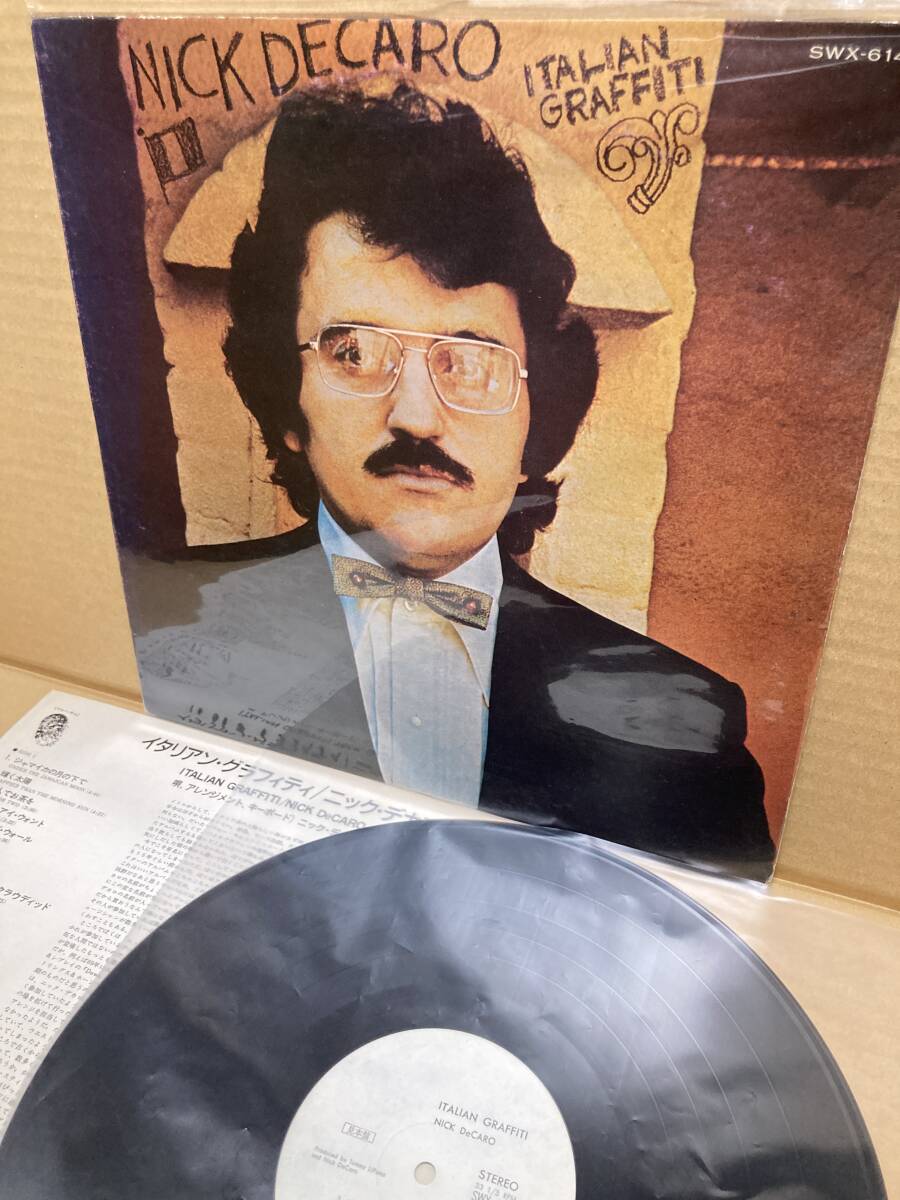 PROMO SWX-6144!良LP!ニック・デカロ Nick DeCaro / Italian Graffiti イタリアン・グラフィティ Victor 見本盤 プロモ AOR SAMPLE JAPAN拍卖