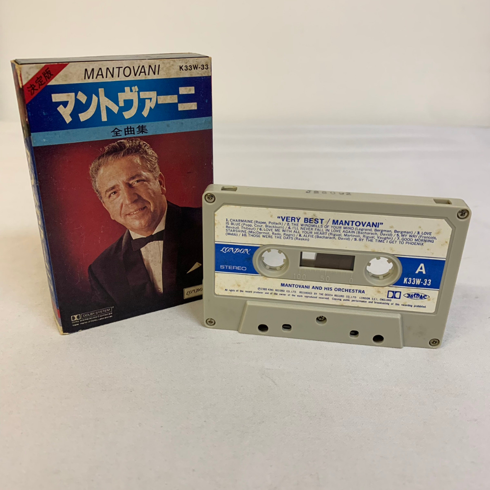 マントヴァーニ 全曲集 カセットテープ 洋楽 昭和レトロ カセット Mantovani Very Best K33W-33【1401拍卖