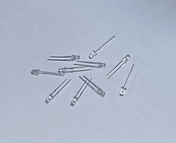 砲弾型3mm 抵抗内蔵LED (3V~15V用) 黄色 10個セット拍卖