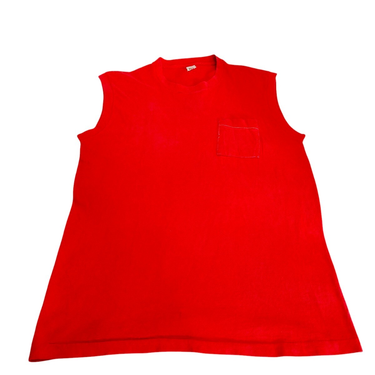 古着 フルーツオブザルーム ノースリーブTシャツ シングルステッチ 80s 90s アメリカ製拍卖