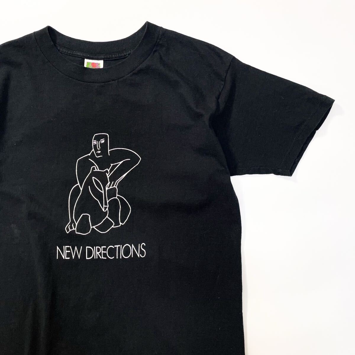 90s 00s new directions publishing 出版社 本 ブック アートt tシャツ tee ビンテージ usa old L ブラック 黒 フルーツオブザルーム 80s拍卖
