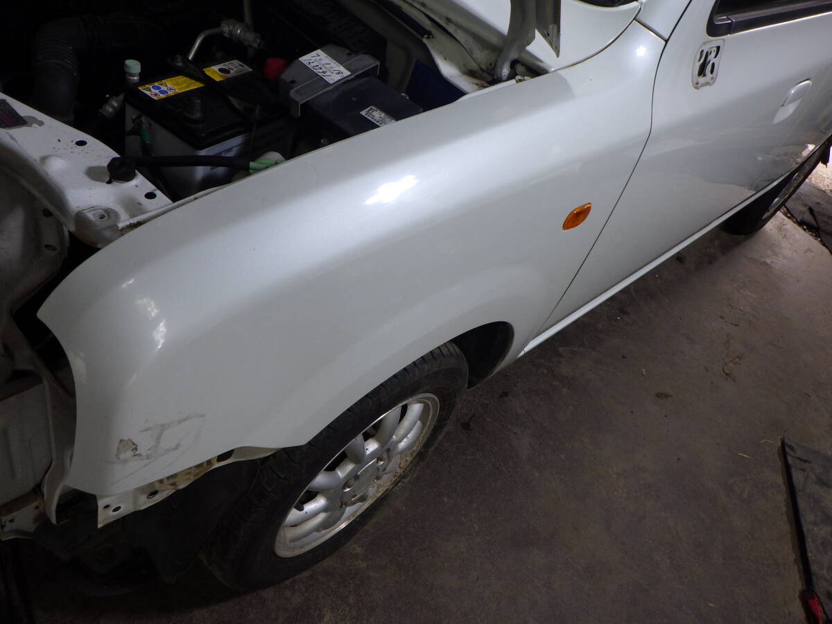 関00073 即決! HE21S アルトラパン Z7T パール 左フェンダー 現車 部品取り車拍卖