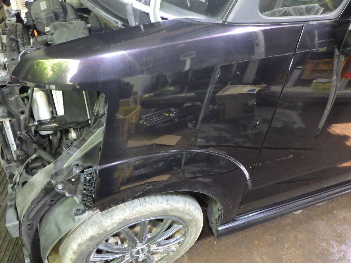 関00096 即決! JF1 N-BOX+ PB85P 黒 紫 左フェンダー 現車 部品取り車拍卖