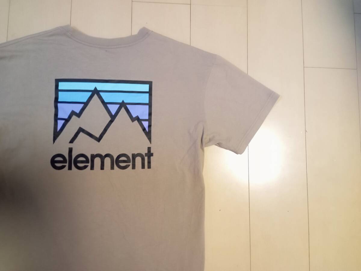 20美品【Element】エレメント Tシャツ 限定マウンテンモデル ブラウン XLサイズ レア物 コレクション出品 拍卖