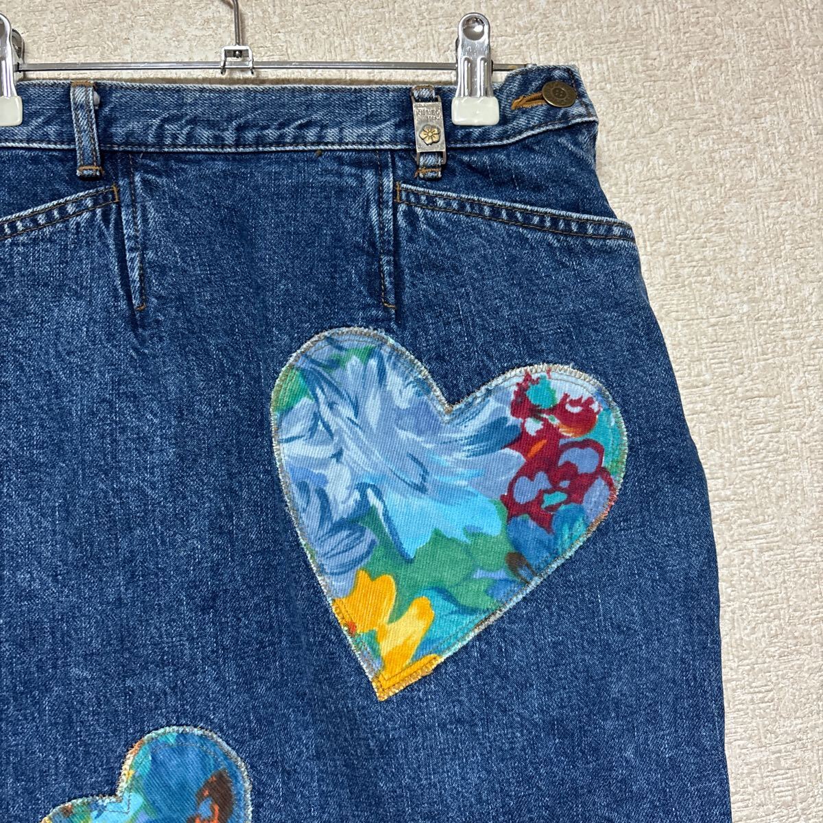 90s KENZO JEANS ケンゾー ビンテージ デニム スカート KFB-260 63㎝ レディースxsサイズ相当拍卖