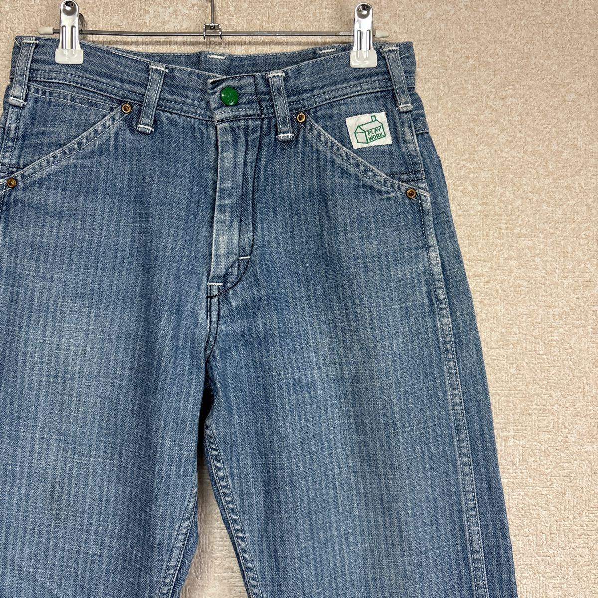 Lee リー Work Pants ワークパンツ ヘリンボーンツイル 古着 93011 サイズXS 拍卖
