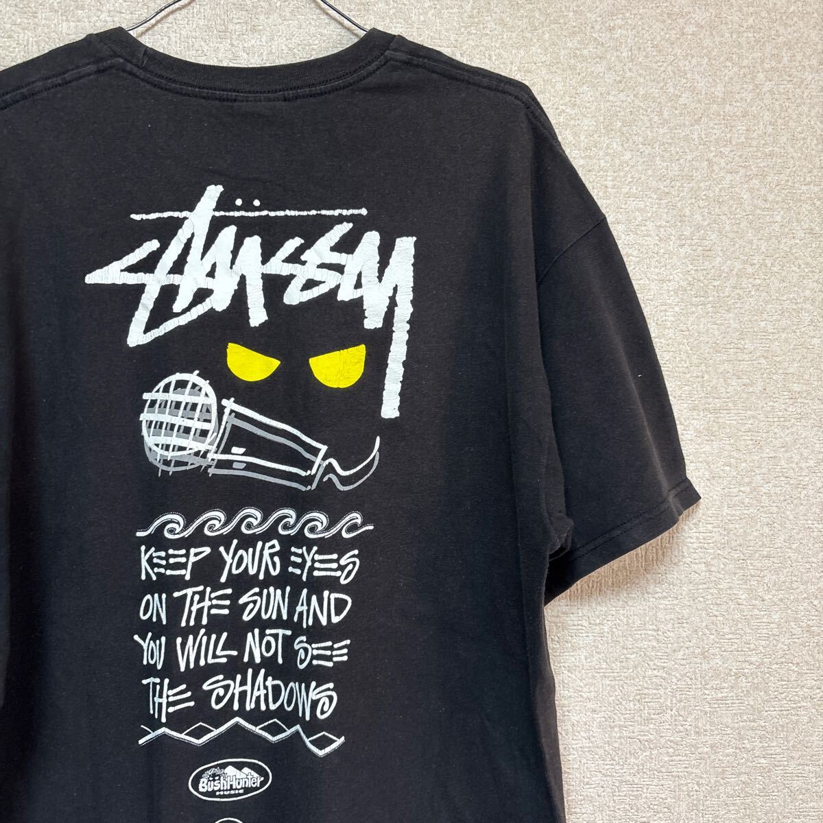 STUSSY×BUSH HUNTER MUSIC tee 【 RYO the SKYWALKER デザイン】ステューシー ビッグシルエット XLサイズ tシャツ拍卖