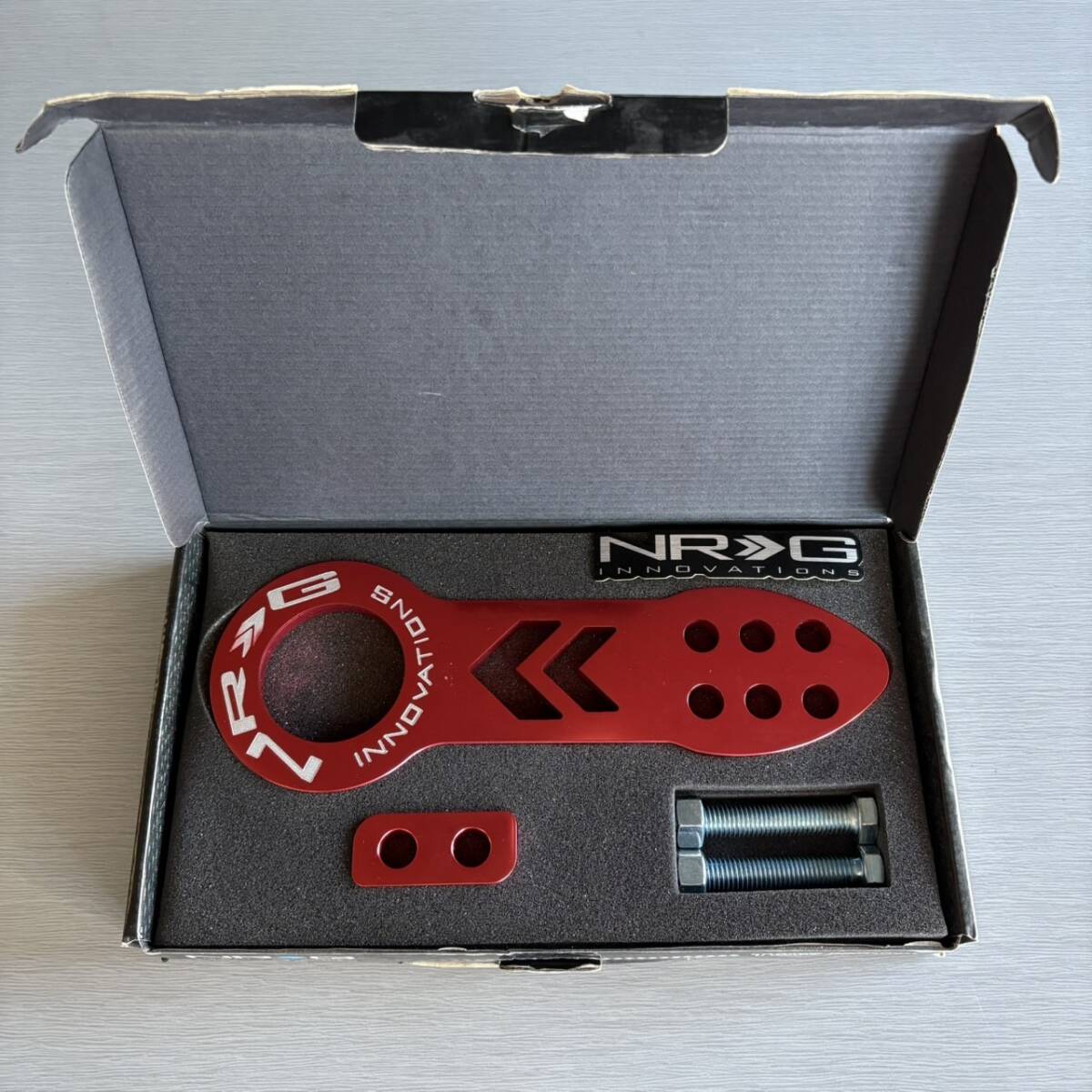 NRG トーフック レッド 赤 アルマイト 未使用品 USDM JDM スタンス拍卖