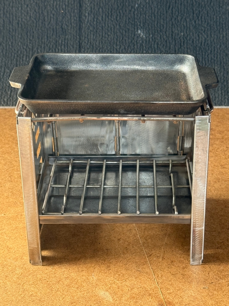 CAPTAIN STAG カマド スマートグリル バーベキューコンロ 調理用プレート付 USED品拍卖