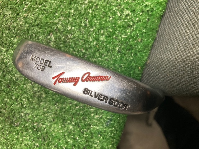 全国送料無料 中古L字パター トミーアーマー SILVER SCOT MODEL709 純正カーボン 34.25インチ Y3299拍卖