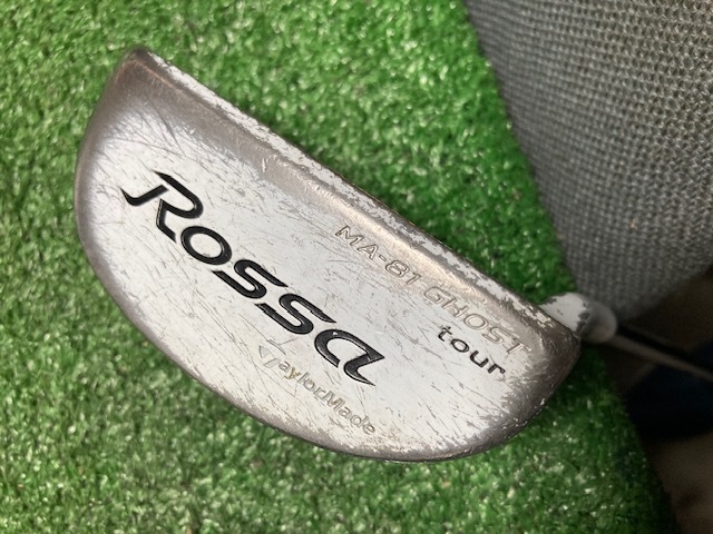全国送料無料 中古パター テーラーメイド ROSSA MA-81 GHOST TOUR スチール32.5インチ  y3306拍卖
