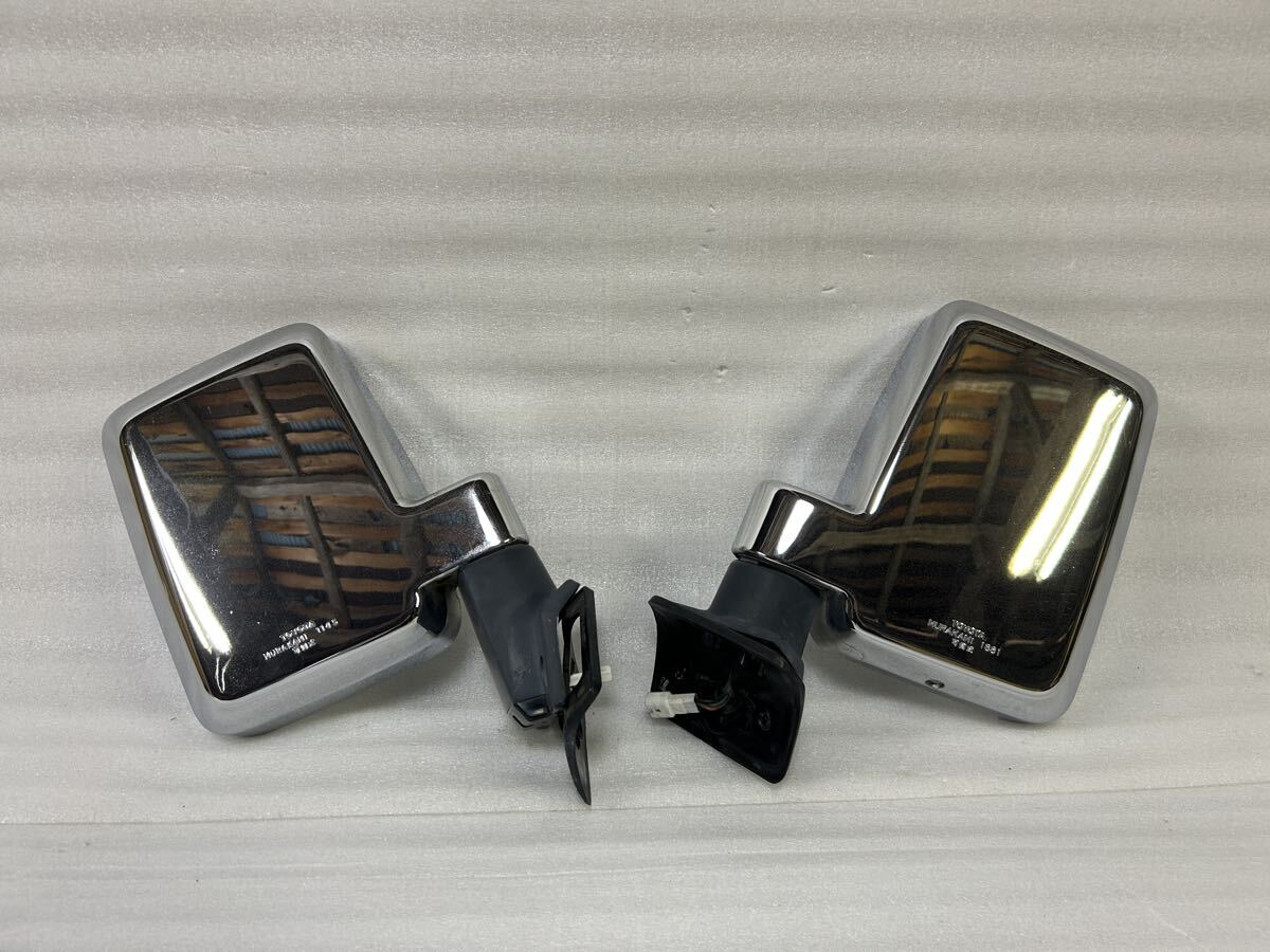 11497 ランドクルーザー ランクル 70 サイドミラー ドアミラー 左右 メッキ 3ピン拍卖