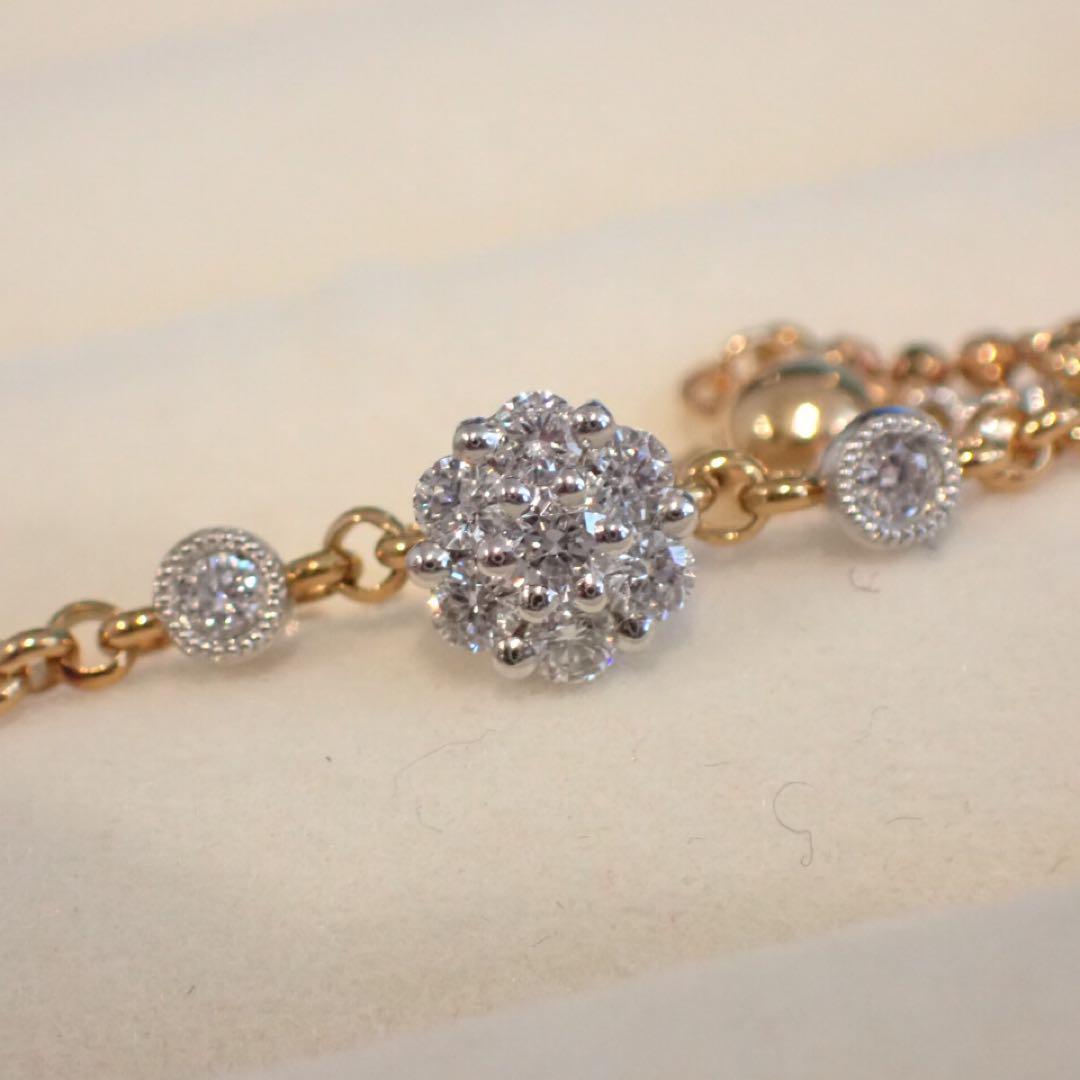 yoshinob 0.27ct チェーンリング K18 Pt900拍卖