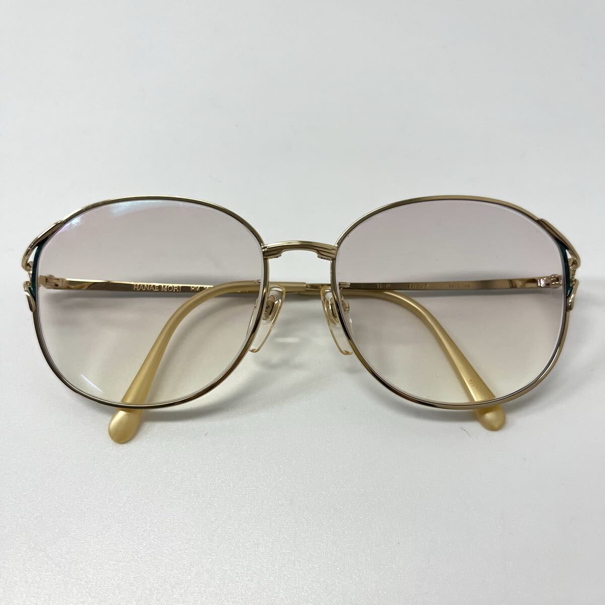 HANAE MORI HM1601T ハナエモリ メガネ 眼鏡 Nikon チタン製 TITEXⅡ 度入り メタルフレーム サングラス 【レターパックプラス郵送可】#82拍卖