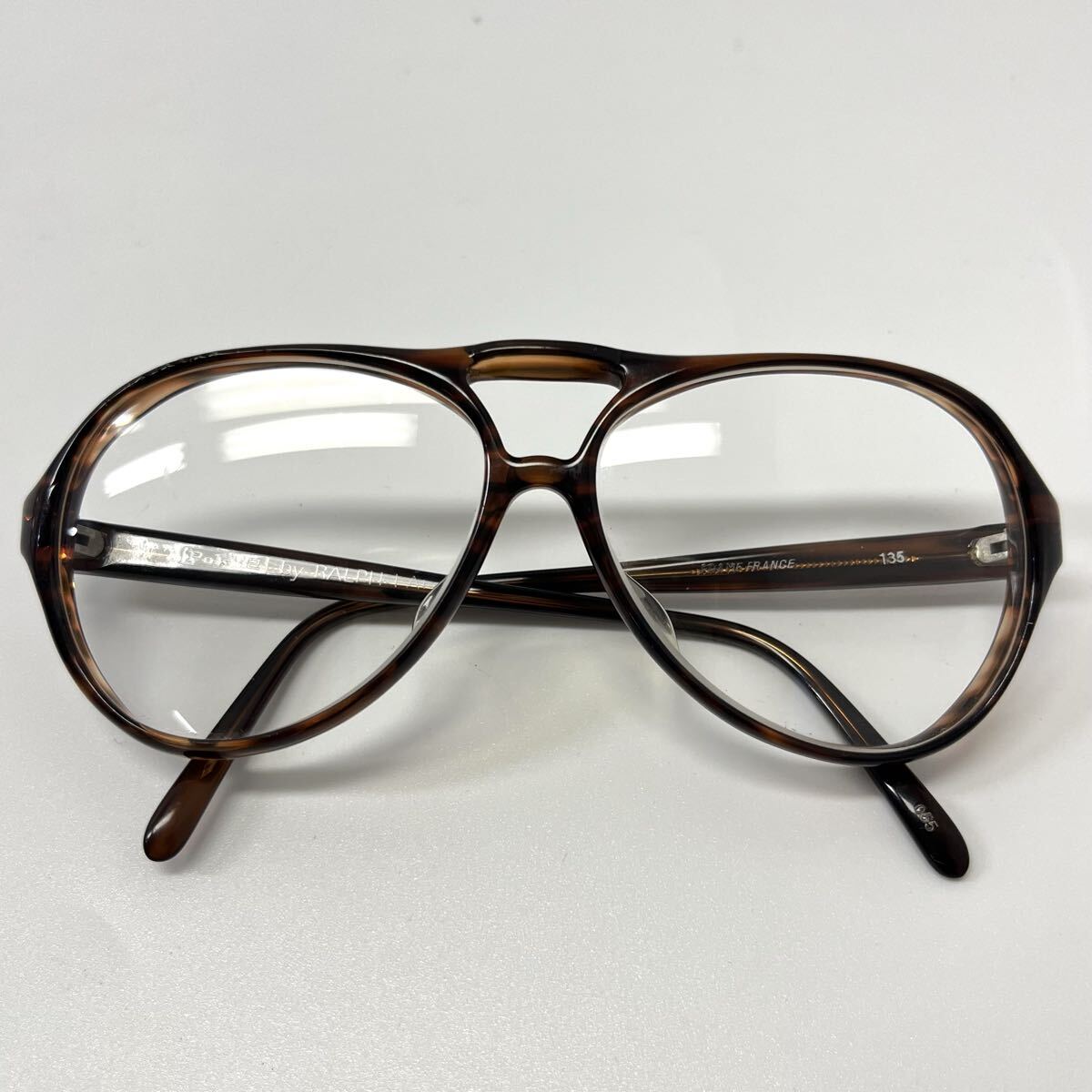 VINTAGE Polo 2 by Ralph Lauren ポロ ラルフローレン メガネ 眼鏡 度入り フランス製 ティアドロップ 【レターパックプラス郵送可】#117拍卖